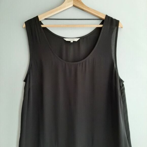 PART TWO \ Copenhagen Cobyl Fringe Hem Semisheer Tank Top Sz L | Eur 42 - Picture 2 of 8